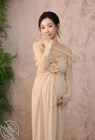 孕妇人妻李小葱生完孩子100天后紧接着换上了旗袍