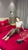 媚娘白玉花白花花狐白白透明瑜伽裤珍珠私房写真尝鲜