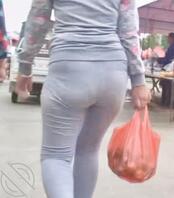 街上拍到的一个小孕妇1
