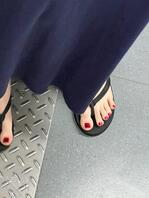 地铁上蓝裙子的少妇0