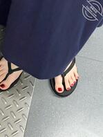 地铁上蓝裙子的少妇1