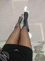 《我的骚货情人》黑丝马油波点袜长靴