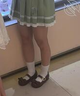 原创抄底 高颜值jk妹裙底黑内风光1