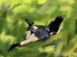 【19普通贴1】给表妹新买的jk拍照出片~0