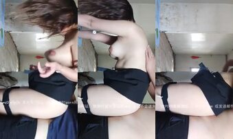 废弃小屋干少妇炮友后续