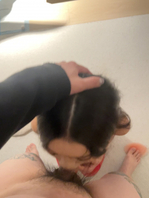 红色情趣内衣空姐露脸口交