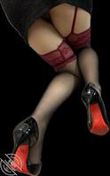 骚妻黑丝红蕾丝高跟鞋做爱1