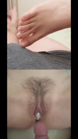 老婆的骚脚打几分（内射流出全过程）