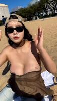 这片沙滩好大好大呀～！！！嘻嘻嘻！0