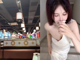 [原创]超刺激！商场被摸爽了直接拉到楼道干