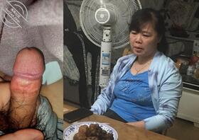 绿帽我爸对着老妈打飞机合照1