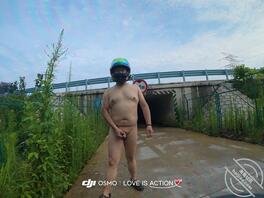 高速路旁  露出臭鸡巴2