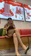 长裙合集 长裙熟妇脚挑平底鞋白色内裤充满诱惑，漂亮美眉撅屁股任由抄底欣赏2