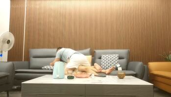 拍到老爸跟老妈在