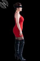 今天穿着黑丝红色包臀裙去陪领导吃饭，骚妻性感吗1