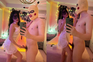 极品抖音小网红，阳台上爆浆