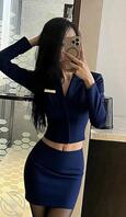空姐服太带感了，让她穿出来，还真答应了，不知道他男友会怎么想。2