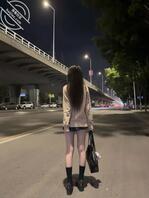 驼色开衫JK穿搭太绝了！0