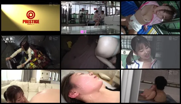 七岛舞被独自留在了全是男人的击球中心0