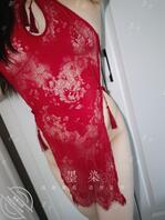 红色蕾丝旗袍