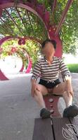 ［每天发妈妈］妈妈早上做完运动，要我帮他拍照发朋友圈2