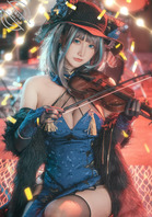 绝美COS大胸透视写真0