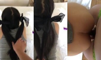 酒店后入双马尾女友